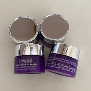 Clinique smart clinical repair wrinkle correcting eye cream, bundle of 4 MINIS